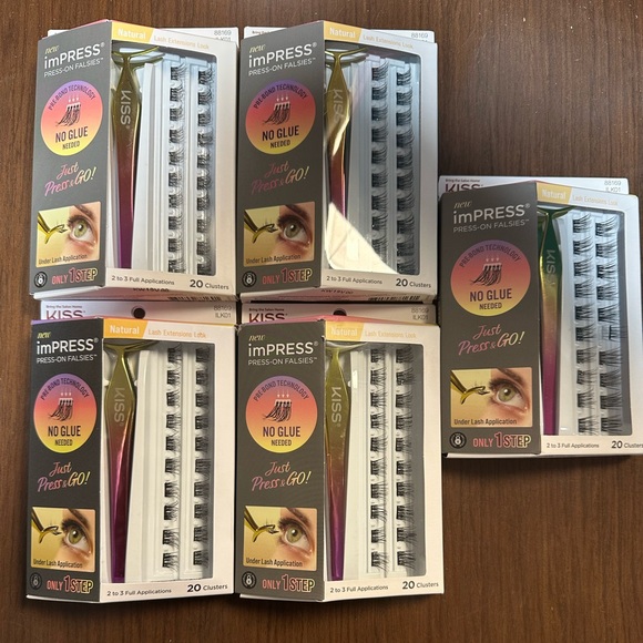 imPRESS Press-On Falsies Eyelash Clusters Natural